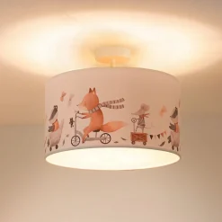 Kattovalaisin Ferdi Kids, tekstiili, valkoinen, värikäs