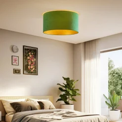 Kattovalaisin Golden Roller Ø 60 cm tummanvihreä/kulta