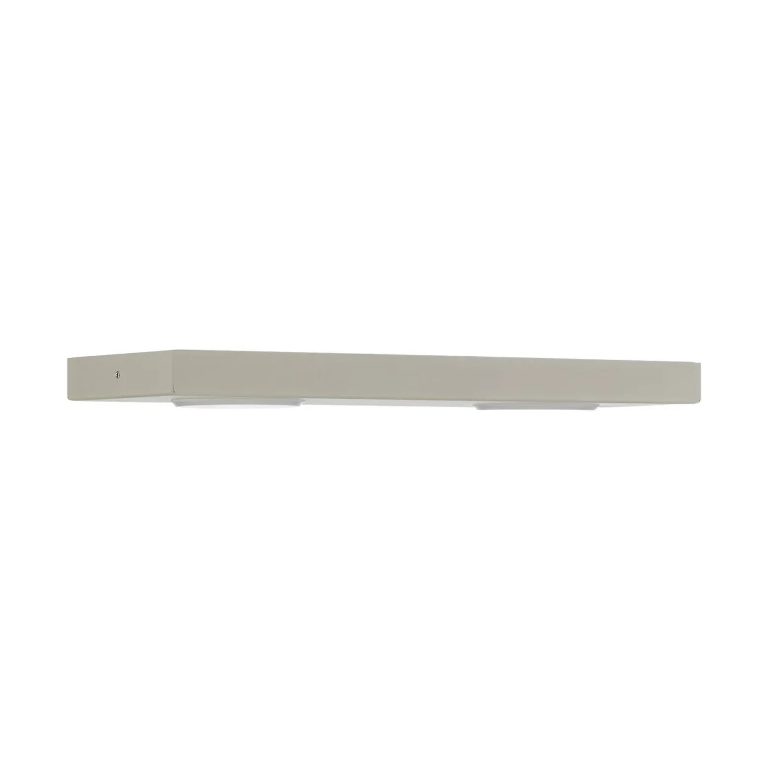 Kattovalaisin Hero, harmaa-beige, 2-lamppuinen, 35 x 12 cm, metalli, GX53