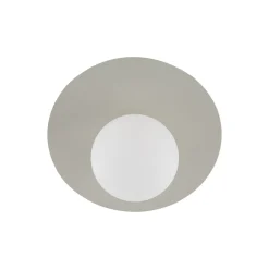 Kattovalaisin Pixie, beige, lasi, Ø 25 cm, pallo, G9