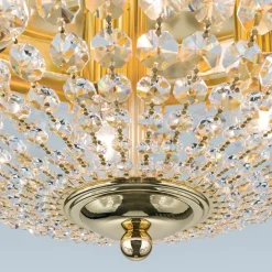 Kattovalaisin Plafond, kulta/läpinäkyvä, Ø 47 cm