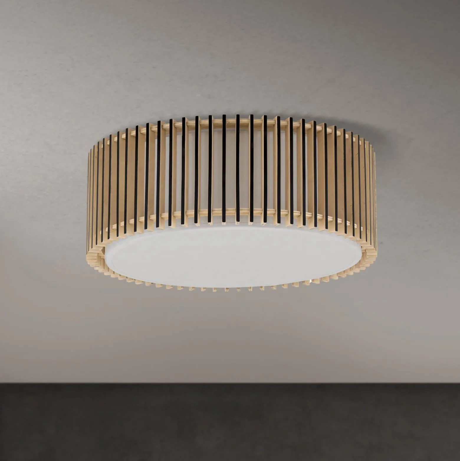 Kattovalaisin Tarta, Ø 40 cm, puu, tekstiilidiffuusori, 3 x E27