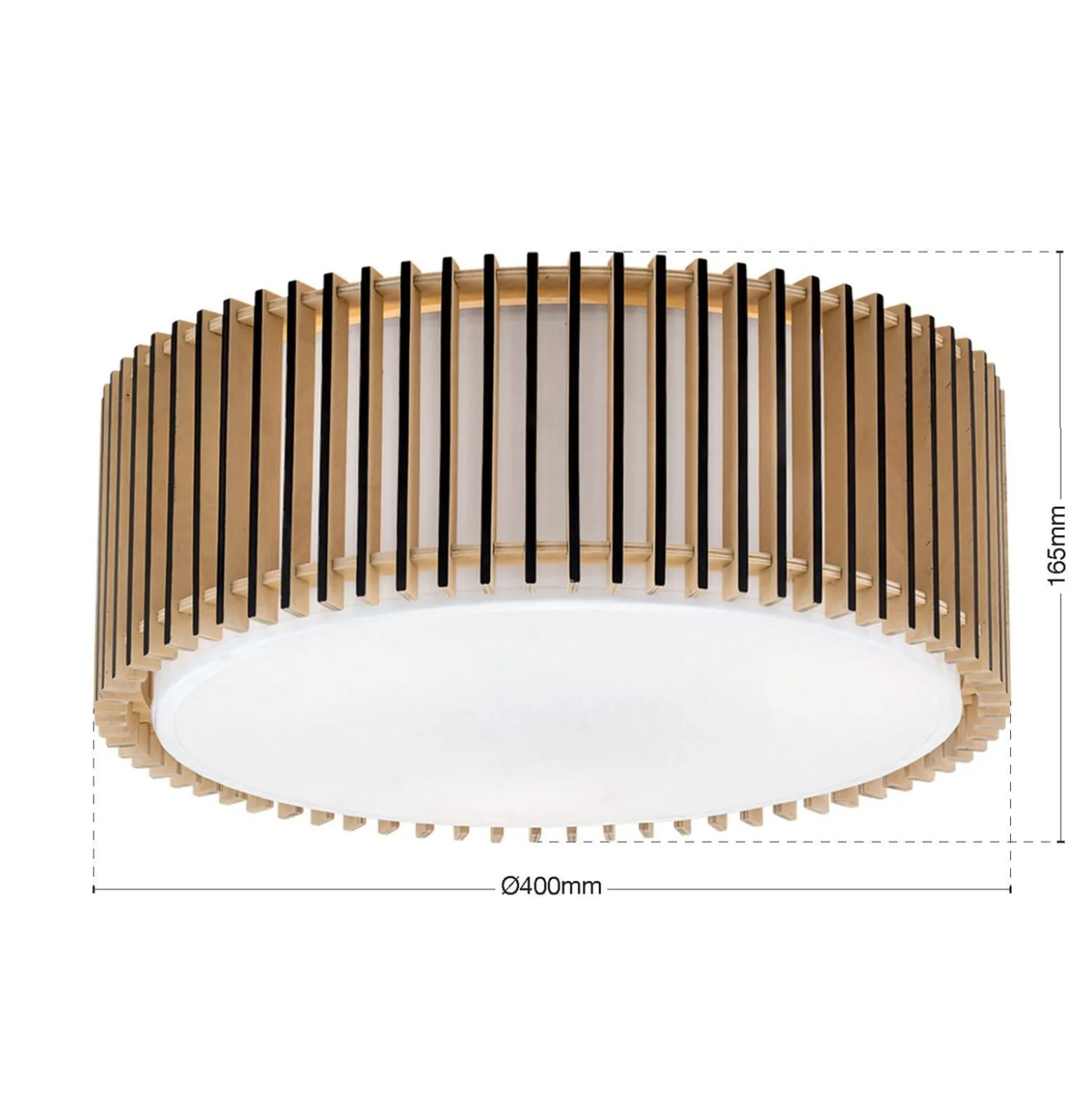 Kattovalaisin Tarta, Ø 40 cm, puu, tekstiilidiffuusori, 3 x E27