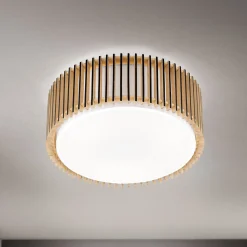 Kattovalaisin Tarta, Ø 40 cm, puu, tekstiilidiffuusori, 3 x E27