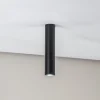 Kattovalaisin Tube, sylinterinmuotoinen, musta