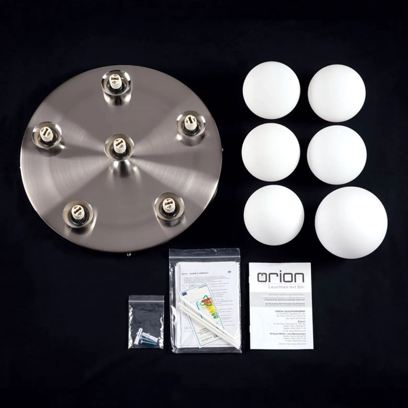 Kattovalo Snowwhite, kattokiinnike Ø36 cm, nikkeli