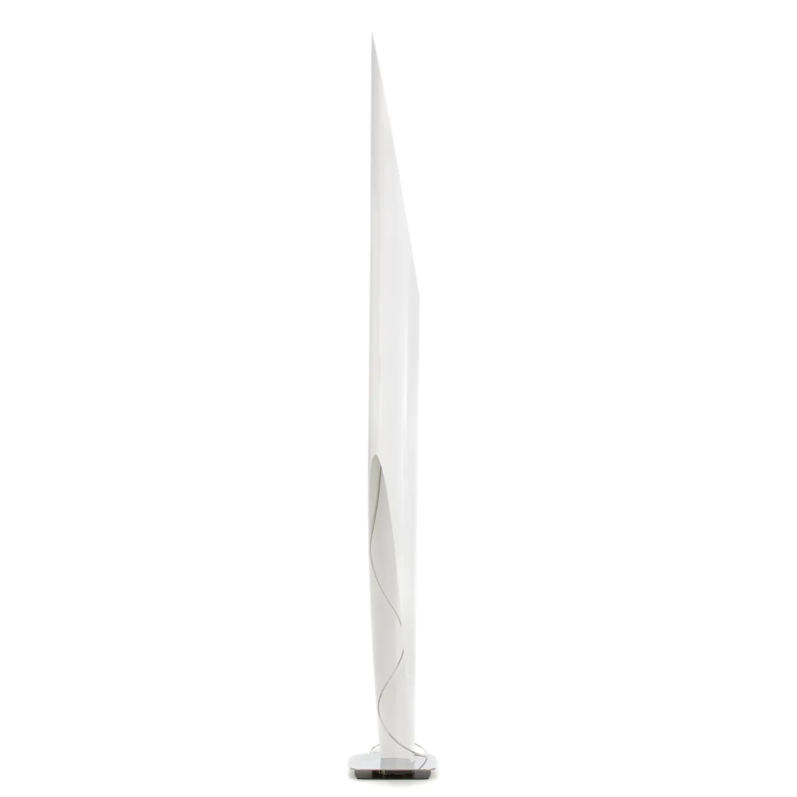 kdln lattiavalaisin Shakti, kromi, valkoinen satiini, korkeus 200 cm