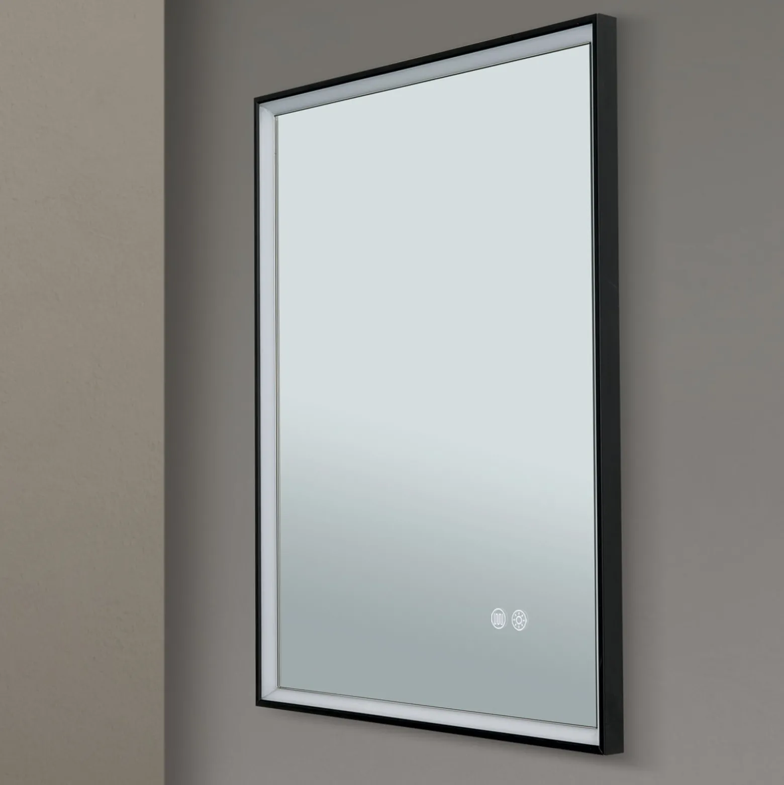 Kehys LED-peili, 45 x 60 cm, CCT, huurtumaton, himmennettävissä