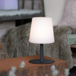 Keno-LED-pöytävalo, maapiikki, vetokatkaisija akku