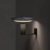 KLEWE LED-aurinkoseinävalaisin Keope, antrasiitti, Ø 21 cm, alumiini IP65