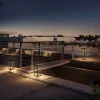 KLEWE LED-aurinkovalaisin RADIA MINI, antrasiitti, 35 cm, alumiini, IP65