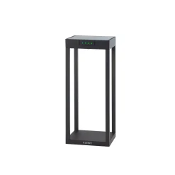 KLEWE LED-aurinkovalaisin RADIA MINI, antrasiitti, 35 cm, alumiini, IP65