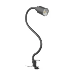 Klipsivalaisin Snake, musta, metalli, GU10 LED 3 000 K