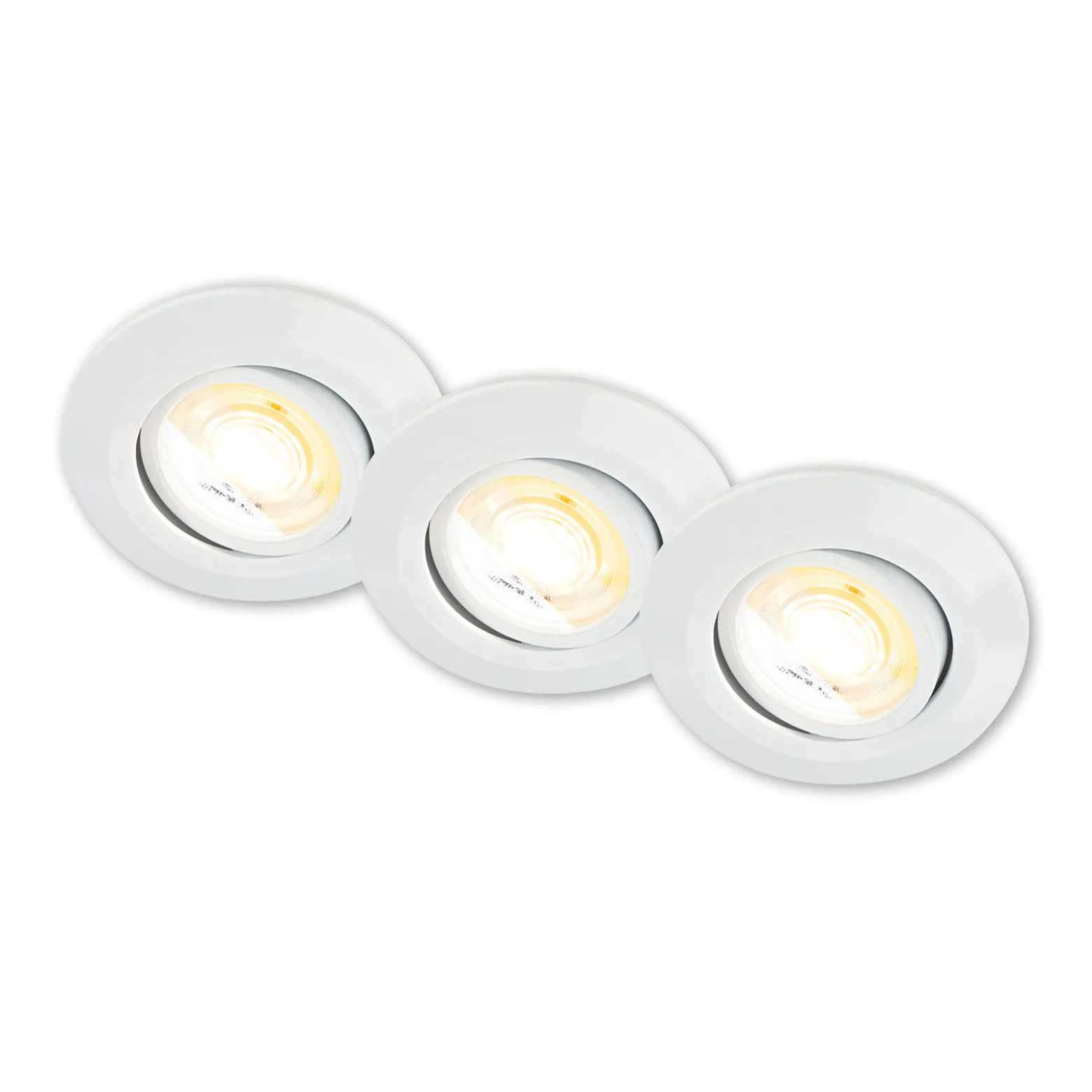 Klira uppoasennettava LED-valaisin, valkoinen, kääntyvä, himmennettävä, 3