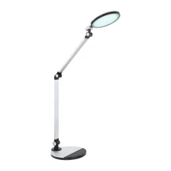 Konsti LED-pöytävalaisin, korkeus 90 cm, musta/hopeanvärinen, CCT