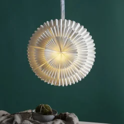 Koristetähti Frost, paperi, Ø 50 cm, valkoinen