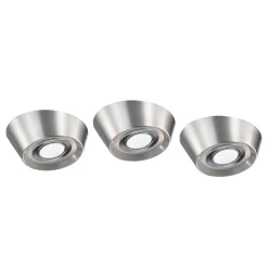 3 kpl PAL CF-LED-kaapinalusvalaisin, Ø 12 cm