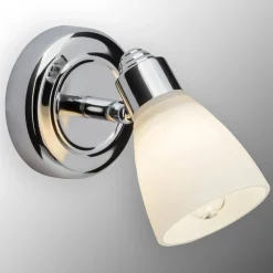 Kromattu Kensington-seinävalaisin IP44-suojattu
