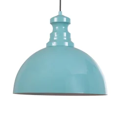 Kure-riippuvalaisin, turkoosi, metalli, Ø 40 cm E27