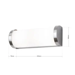 Kylpyhuonevalaisin VETI - 25,5 cm, nikkeli