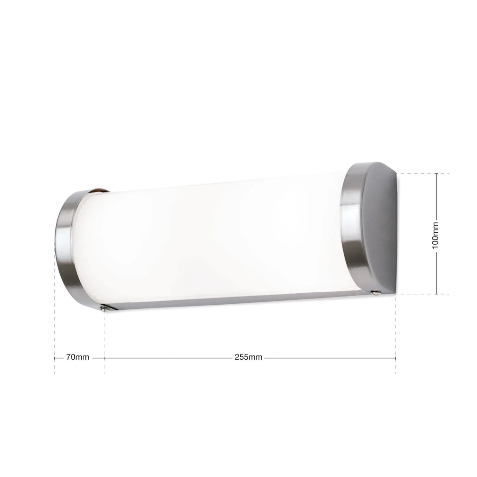 Kylpyhuonevalaisin VETI - 25,5 cm, nikkeli