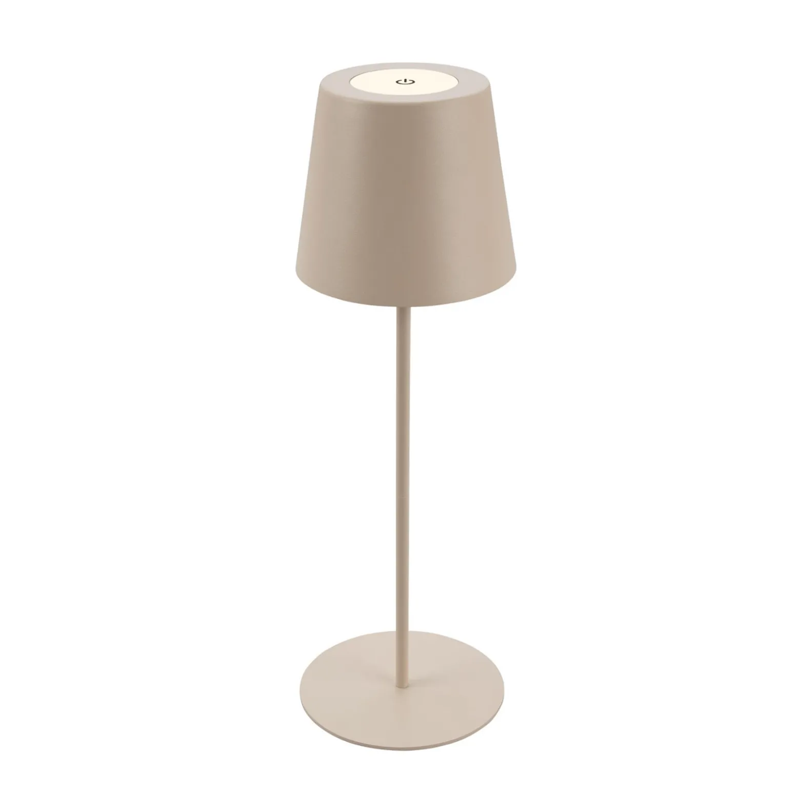 Ladattava LED-pöytävalaisin 7508011, beige, 2700 K IP44 kosketushimmennin,