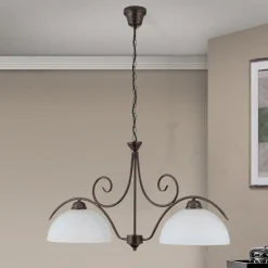 2-lamp. JANA-riippuvalaisin alabasterilasia