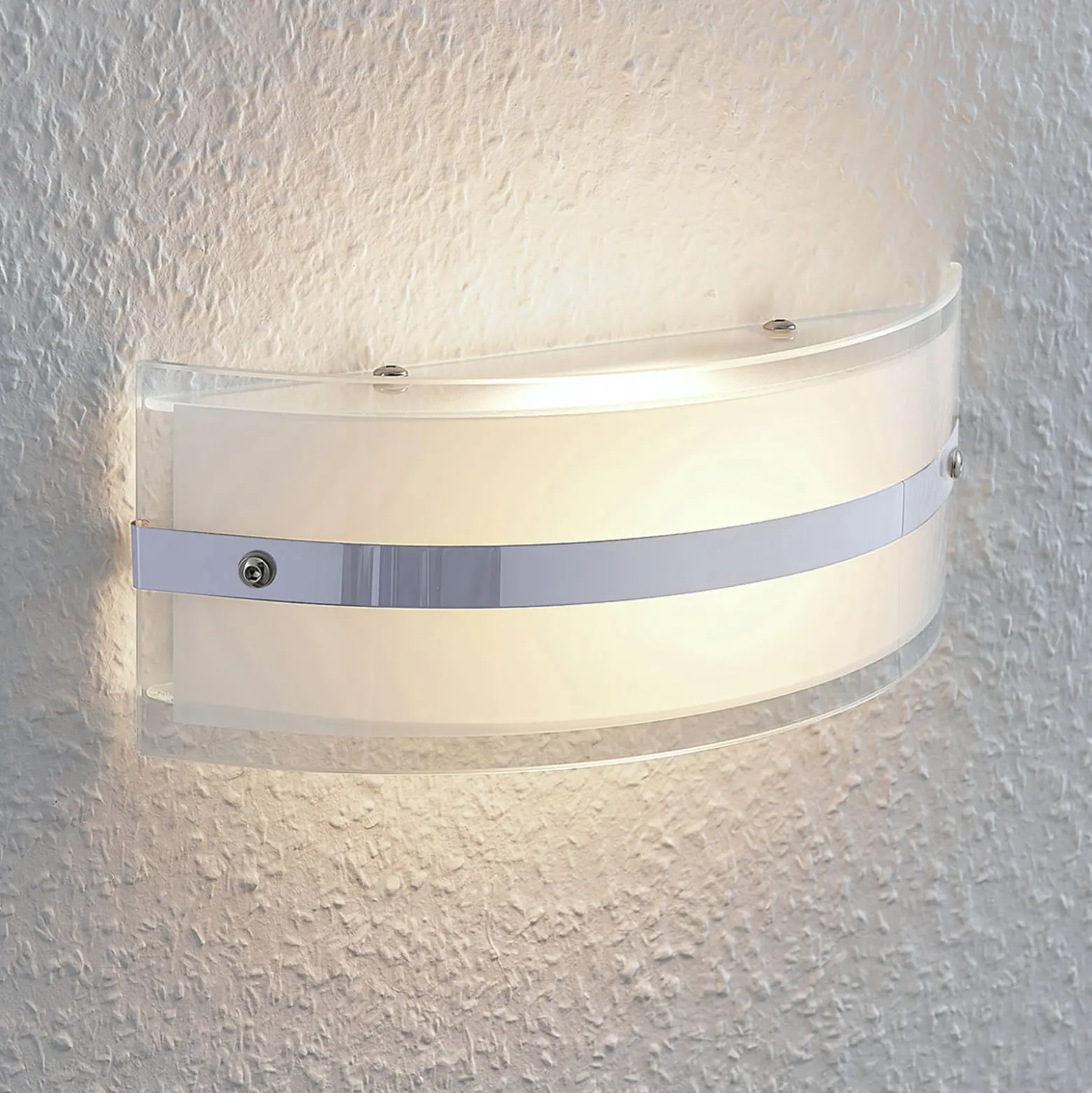 Lasinen seinävalaisin Zinka LED-lamppu, 25 cm