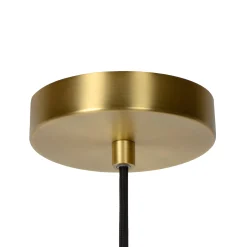 Lasi-riippuvalaisin Maloto, Ø20 cm, meripihka