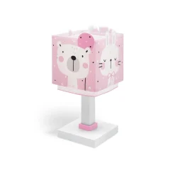 Lasten pöytälamppu Baby Jungle, vaaleanpunainen, G4, leveys 14 cm