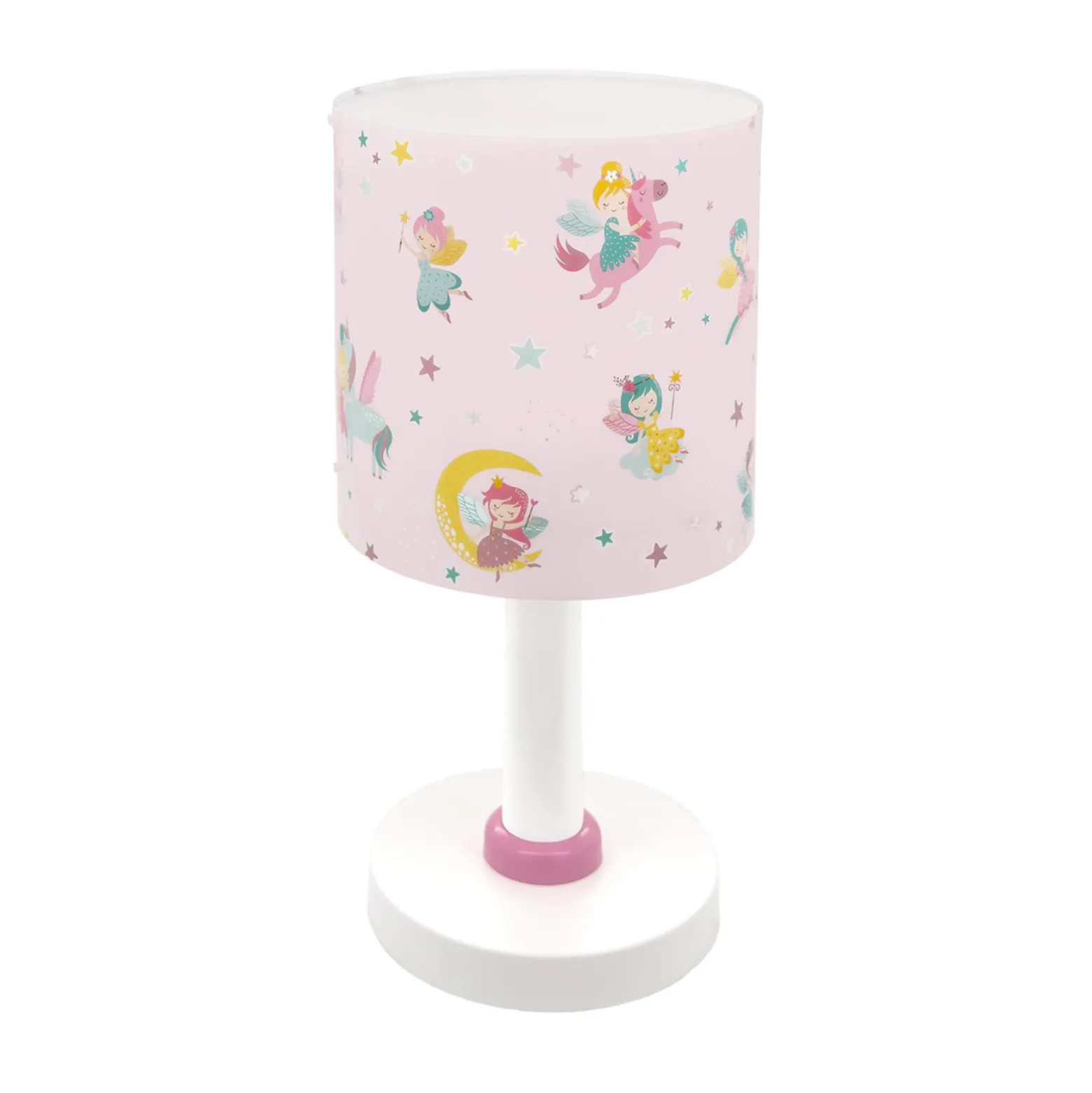 Lasten pöytälamppu Fairy Dreams, G4, Ø 15 cm