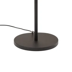 Lattiavalaisin Faze, musta, lasi, korkeus 130 cm, 4-lamppuinen, E27