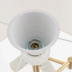 Lattiavalaisin Lilian LED-himmentimellä, messinki