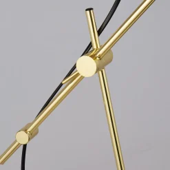 Lattiavalaisin Zaliha, musta/kulta, metalli, 120 cm, E27
