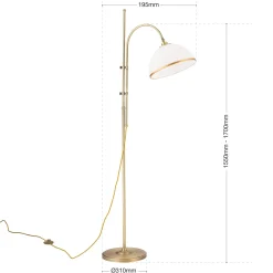 Lattiavalo Old Lamp, säädettävä rungon korkeus