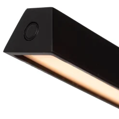 Lavale LED-lattiavalaisin, musta, himmennettävissä, korkeus 138 cm