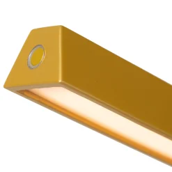Lavale LED-pöytävalaisin, okra-keltainen, himmennettävä, korkeus 42 cm