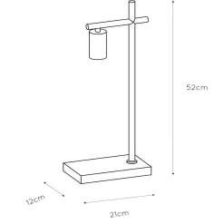 Leanne pöytävalaisin, musta
