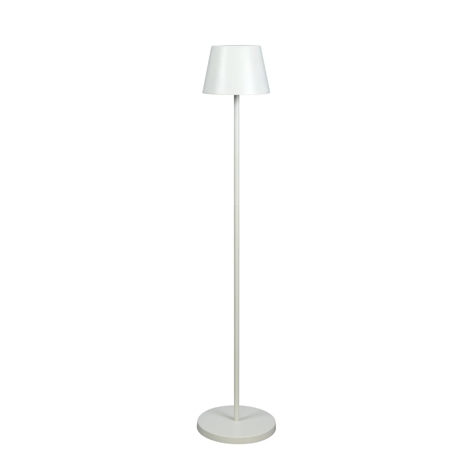 LED-akkuinen LED-lattiavalo Pomezia, valkoinen, 124 cm, IP54, USB