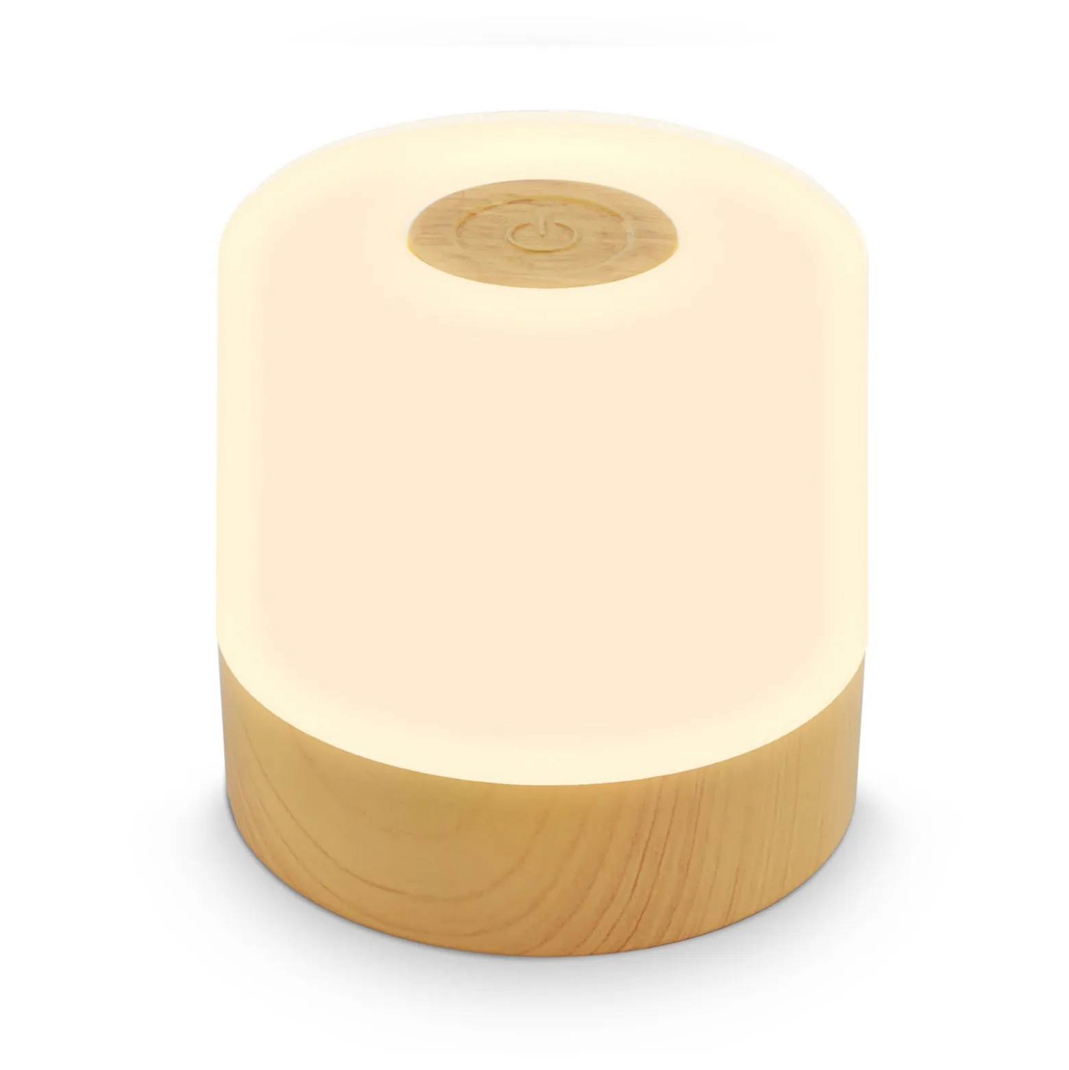 LED-akkukäyttöinen pöytävalaisin Cita, puunvärinen, USB-C, 2700 K, himmennettävä