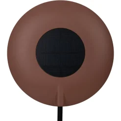 LED-akkukäyttöinen pöytävalaisin Solan, musta/ruskea, aurinkoenergia, IP54