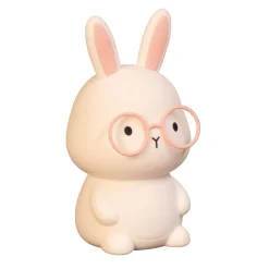LED-akkulamppu Josie, vaaleanpunainen, korkeus 16 cm, silikoni