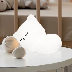LED-akkulamppu Mia, valkoinen, pituus 16 cm, silikoni
