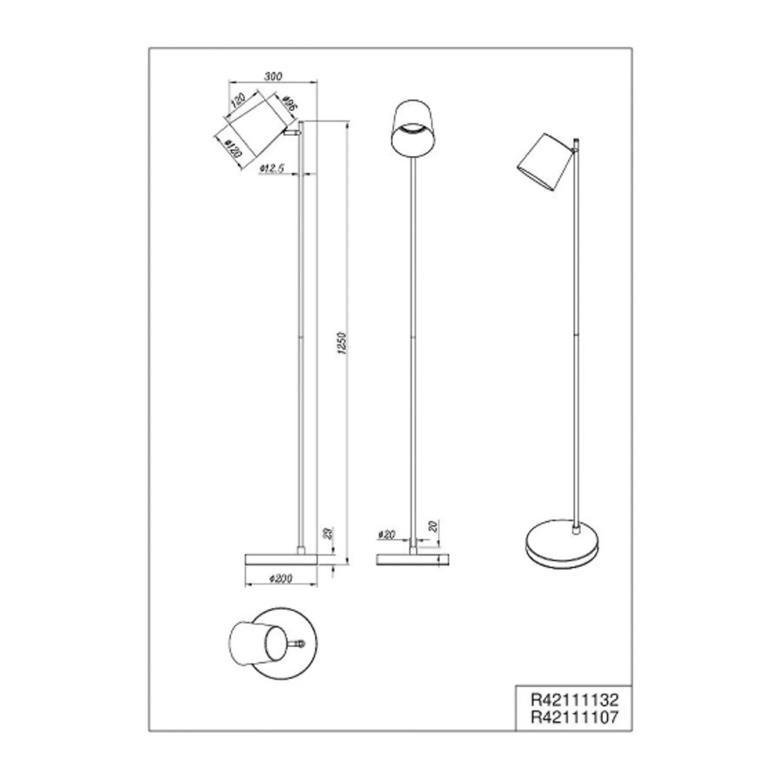 LED-akku-lattiavalaisin Blake, hiekka, metalli, himmennettävä