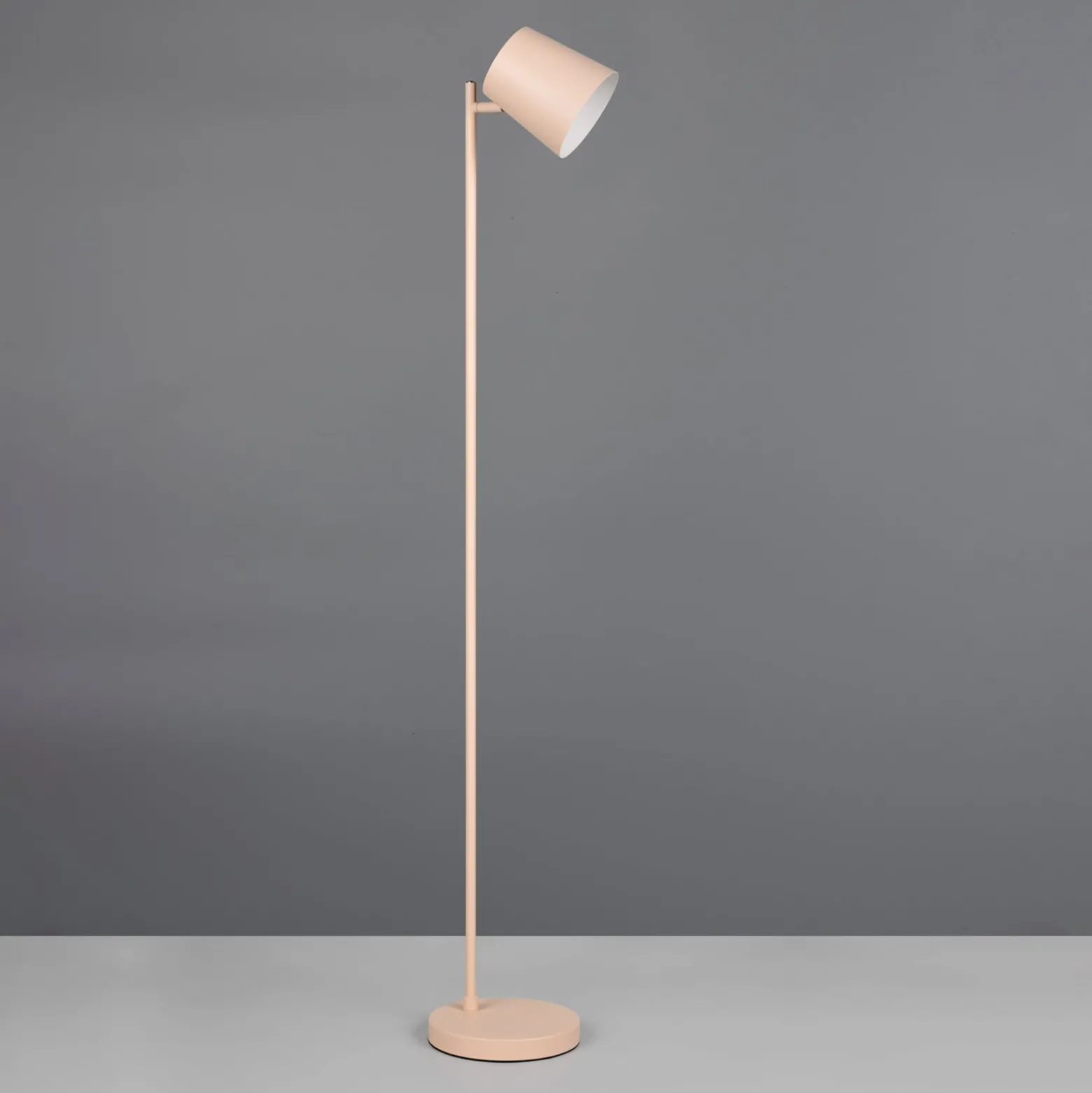 LED-akku-lattiavalaisin Blake, hiekka, metalli, himmennettävä