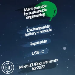 LED-akkupöytälamppu Brilo unplugged Caxa, musta/messinki