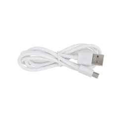 LED-akku-pöytälamppu Vannie, valkoinen, korkeus 36 cm, IP44