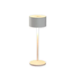 LED-akku-pöytävalaisin Veluna, valkoinen, 3 kpl, 25 cm, IP44