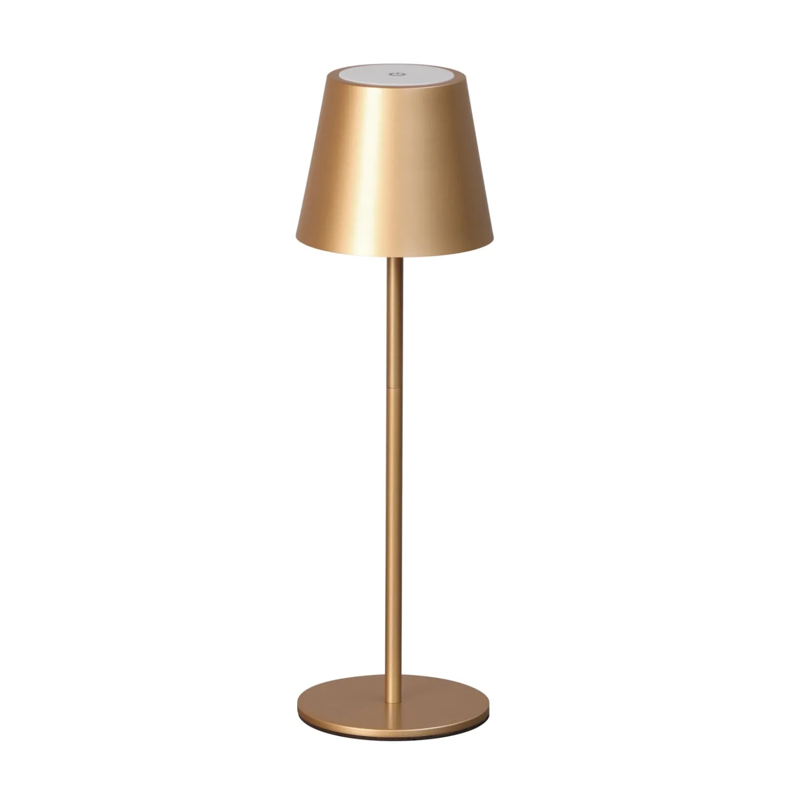 LED-akku-pöytävalaisin Viletto, kahvinruskea, IP54