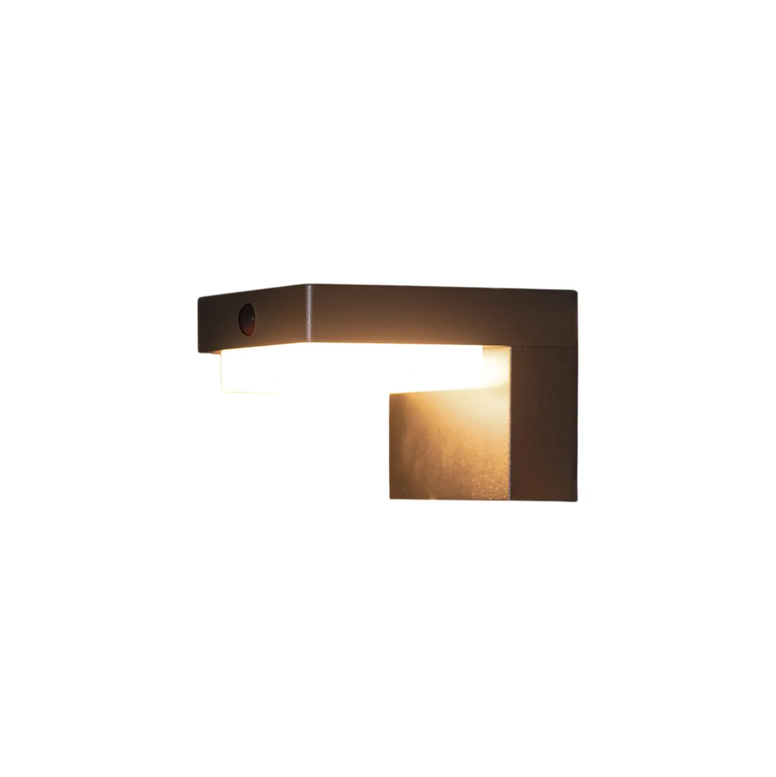 LED-akku-seinävalaisin 800104, antrasiitti, IP44, anturi